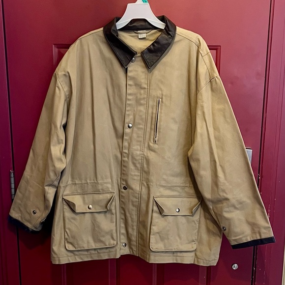 Men's Tan & Brown Military Field Style Jacket - Picture 1 of 14